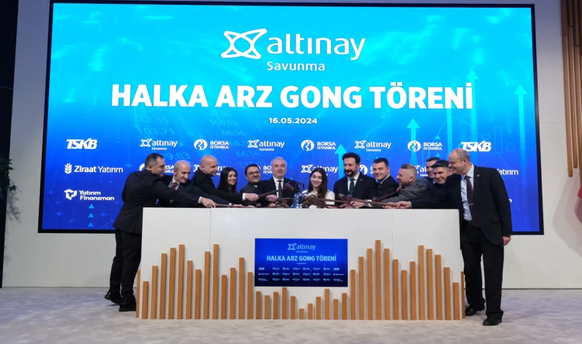 altınay gong töreni halka arz